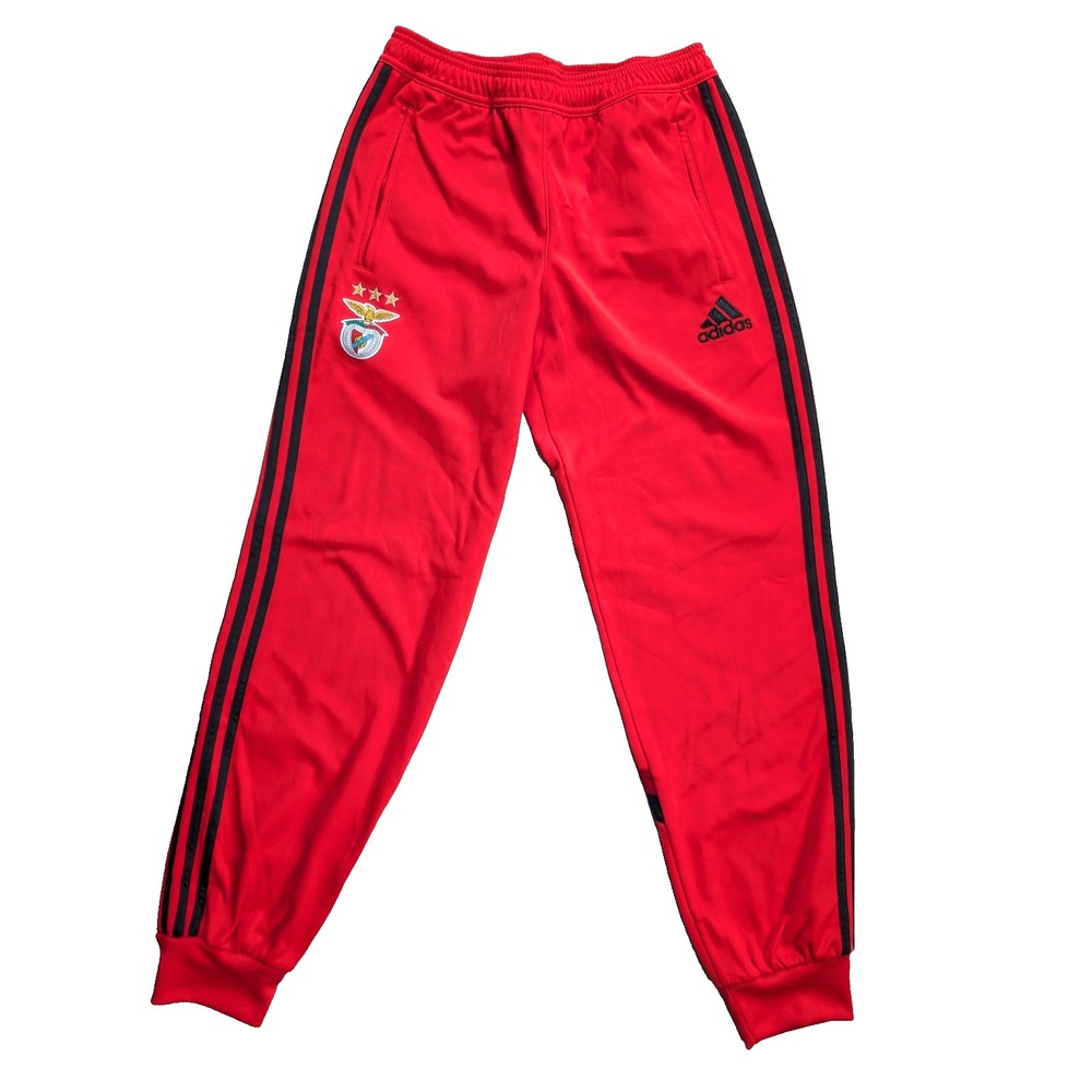 SL Benfica Adidas Sweatpants Mens Small Red Soccer Track Training